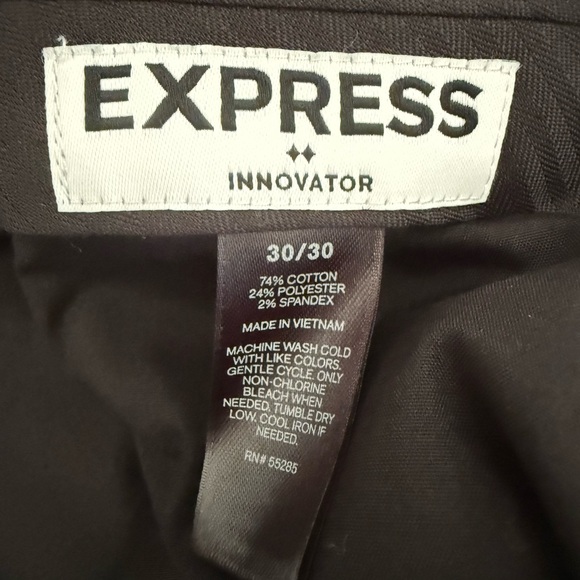 Express Men's Dress Pants - Charcoal Gray - Picture 3 of 3